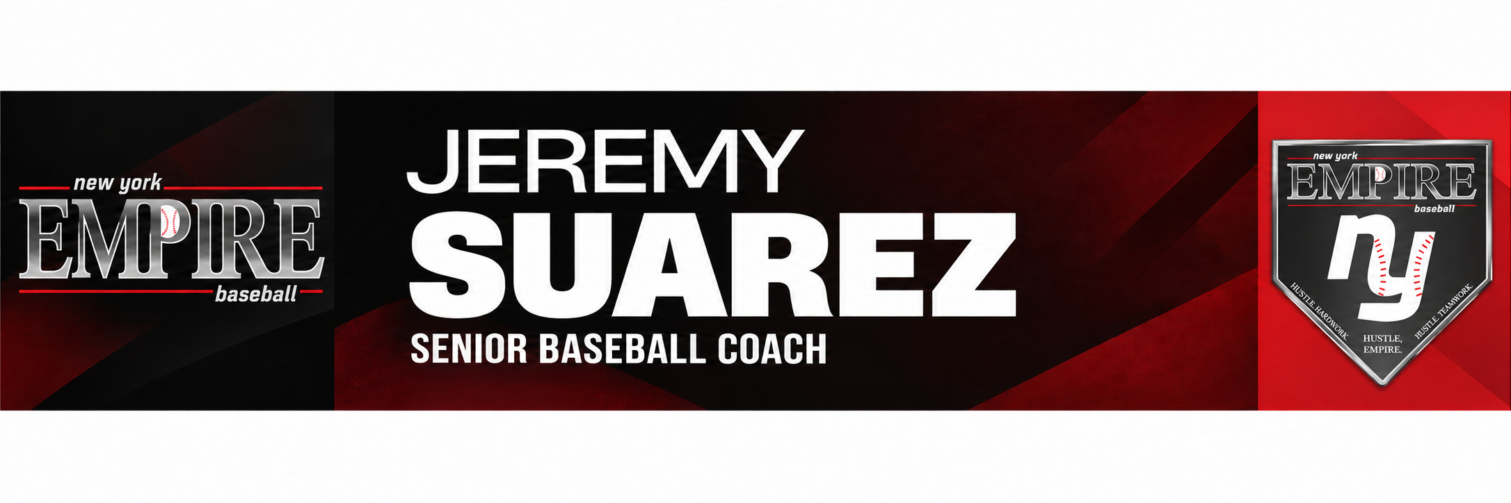 Jeremy Suarez · New York Empire Baseball · Senior Baseball Coach